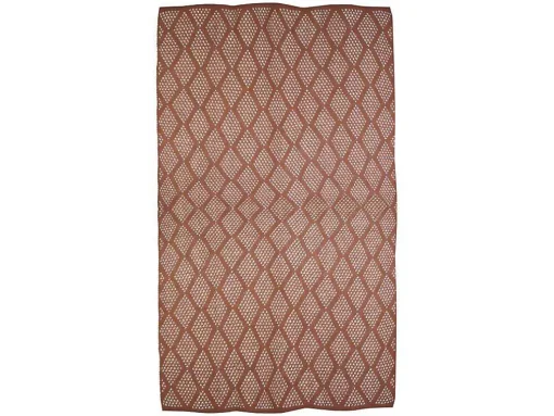 Plaid Oyace - Acryl En Wol - 130 X 170 Cm - Ivoor En Rood