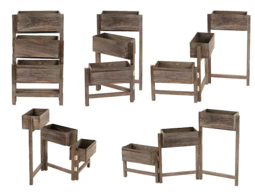 Plantenrek Staand Rek, Bruin