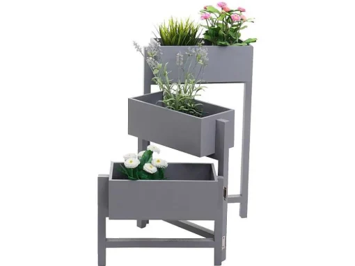 Plantenrek Staand Rek, Grijs-Blauw