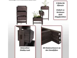 Plantenrek Staand Rek, Wit