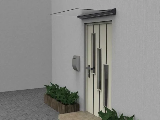 Platte Deurluifel Van Aluminium 140 X 90 Cm Met Ledverlichting - Luxama