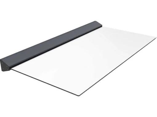 Platte Deurluifel Van Aluminium 140 X 90 Cm Met Ledverlichting - Luxama