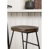 Plaza Barmeubelset Bartafel Zwart En 2 Ozark Barstoelen Naturel.