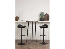 Plaza Barmeubelset Bartafel Zwart En 2 Adesto Barstoelen Zwart.