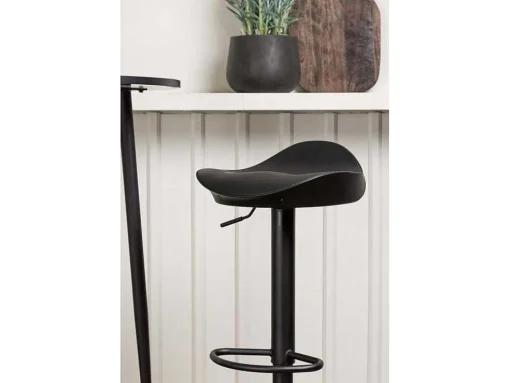 Plaza Barmeubelset Bartafel Zwart En 2 Adesto Barstoelen Zwart.