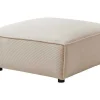 Poef Van Beige Ribfluweel Borore - Van Pascal Morabito