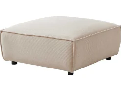 Poef Van Beige Ribfluweel Borore - Van Pascal Morabito