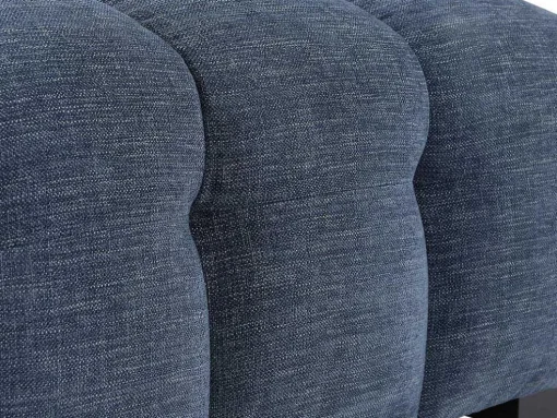 Poef Van Gechineerde Blauwe Stof Dilome Van Pascal Morabito