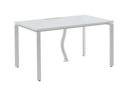 Professioneel Bureau Voor 1 Persoon - Wit - L140 Cm - Downtown