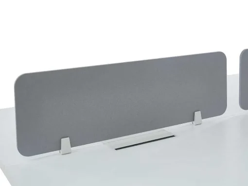 Professioneel Bureau Voor 1 Persoon - Wit - L160 Cm - Met Afscheiding - Downtown