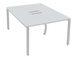 Professioneel Bureau Voor 2 Personen - Wit - L120 Cm - Downtown