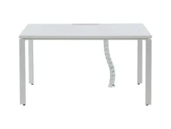 Professioneel Bureau Voor 1 Persoon - Wit - L140 Cm - Downtown