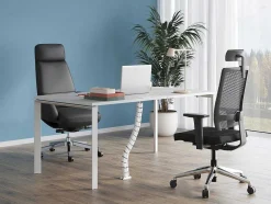 Professioneel Bureau Voor 1 Persoon - Wit - L160 Cm - Downtown