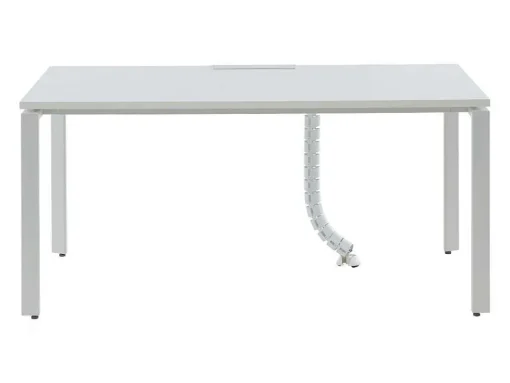 Professioneel Bureau Voor 1 Persoon - Wit - L120 Cm - Downtown