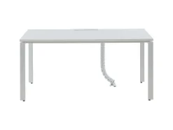 Professioneel Bureau Voor 1 Persoon - Wit - L160 Cm - Downtown