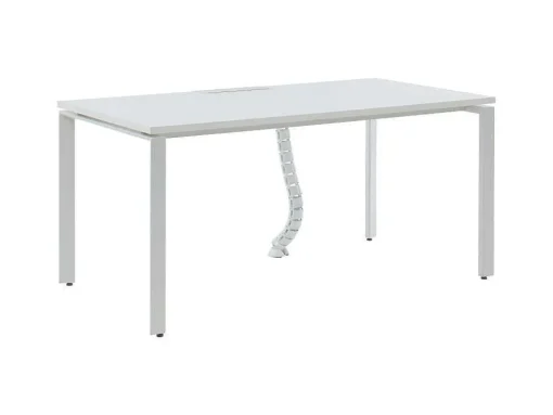 Professioneel Bureau Voor 1 Persoon - Wit - L160 Cm - Downtown
