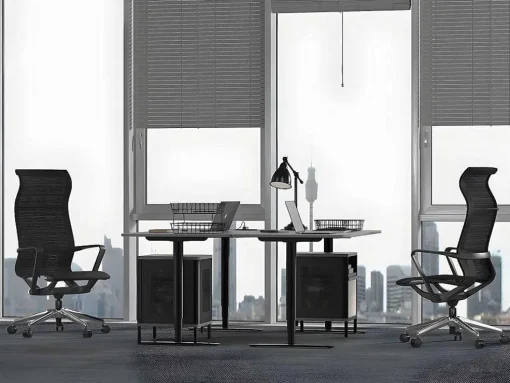 Professionele Bureaustoel - Stof - Zwart - Ladefense
