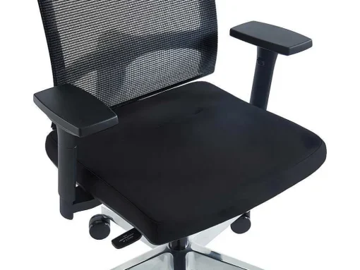 Professionele Ergonomische Bureaustoel - Met Hoofdsteun - Stof - Zwart - Wallstreet