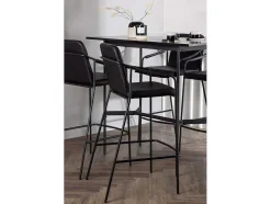 Rax Barmeubelset Bartafel Zwart En 4 Tvist Barstoelen Zwart.