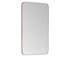 Rechthoekige Badkamerspiegel Met Gouden Contour - 50 X 80 Cm - Demetria