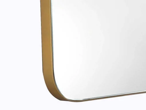Rechthoekige Badkamerspiegel Met Gouden Contour - 50 X 80 Cm - Demetria