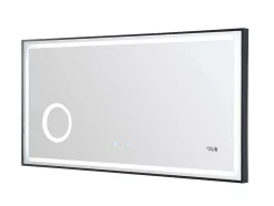 Rechthoekige Badkamerspiegel Met Licht En Digitale Klok - 120 X 60 Cm Aitana
