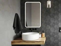 Rechthoekige Badkamerspiegel Met Verlichting - 50 X 80 Cm Limorico