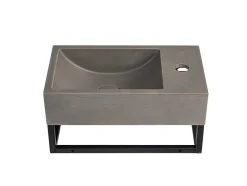 Rechthoekige Hangende Wastafel Met Drager - L40 X B22 Cm - Uchami