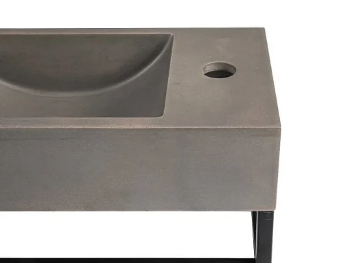 Rechthoekige Hangende Wastafel Met Drager - L40 X B22 Cm - Uchami