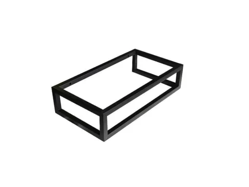 Rechthoekige Hangende Wastafel Met Drager - L40 X B22 Cm - Uchami