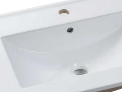 Rechthoekige Keramische Wastafel - Wit - 81 X 46,5 Cm - Motiac