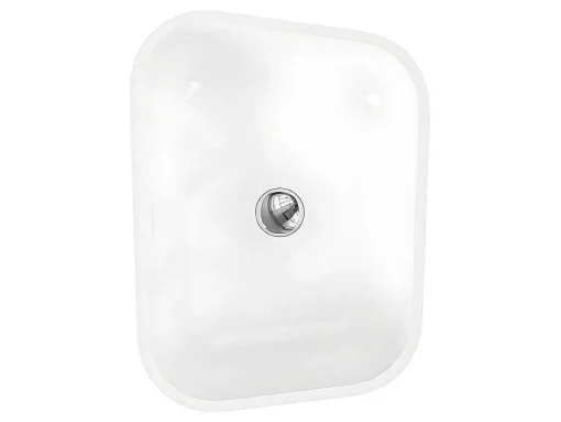 Rechthoekige Staande Wastafel Van Solid Surface - Wit - Tilicho