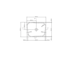 Rechthoekige Staande Wastafel Van Solid Surface - Wit - Tilicho