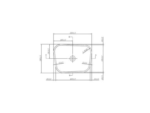 Rechthoekige Staande Wastafel Van Solid Surface - Wit - Tilicho
