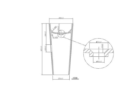 Rechthoekige Staande Wastafel Van Solid Surface - Wit - Tilicho