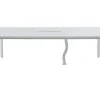 Rechthoekige Vergadertafel - 6 Personen - Wit - L240 Cm - Downtown