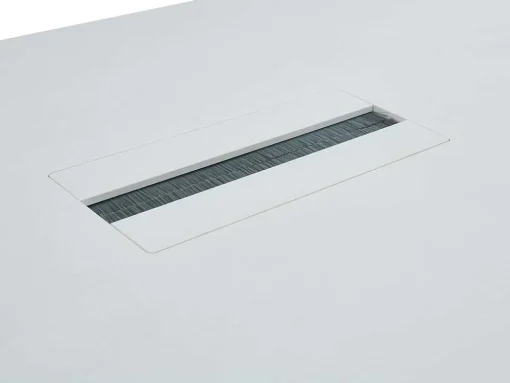 Rechthoekige Vergadertafel - 6 Personen - Wit - L240 Cm - Downtown
