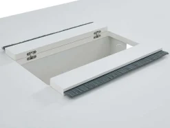 Rechthoekige Vergadertafel - 6 Personen - Wit - L240 Cm - Downtown