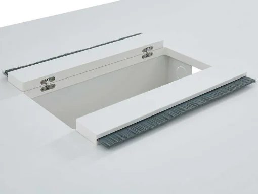 Rechthoekige Vergadertafel - 6 Personen - Wit - L240 Cm - Downtown