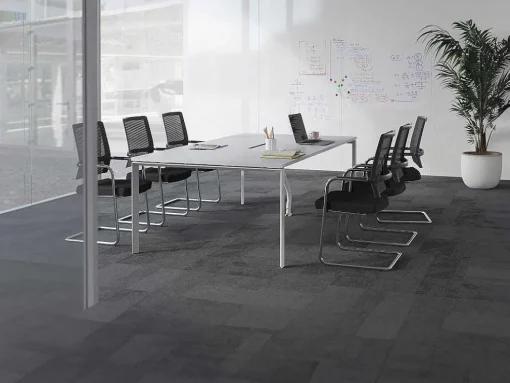 Rechthoekige Vergadertafel - 6 Personen - Wit - L240 Cm - Downtown