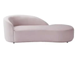 Rechtse Chaise Longue Met Bekleding In Roze Fluweel Lonigo Van Pascal Morabito