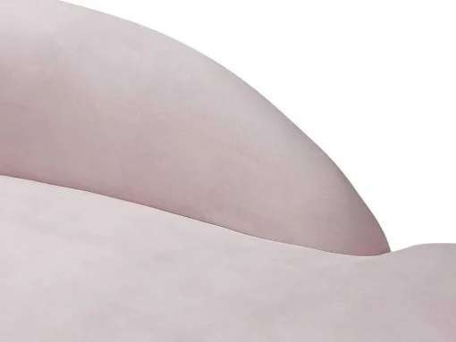 Rechtse Chaise Longue Met Bekleding In Roze Fluweel Lonigo Van Pascal Morabito