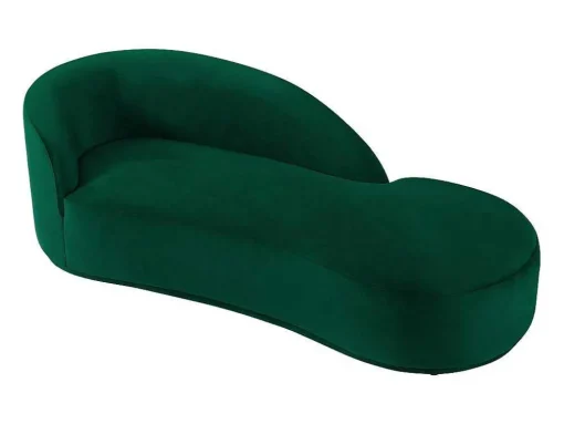 Rechtse Chaise Longue Met Bekleding In Groen Fluweel Lonigo Van Pascal Morabito