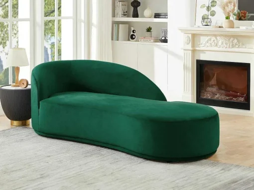 Rechtse Chaise Longue Met Bekleding In Groen Fluweel Lonigo Van Pascal Morabito