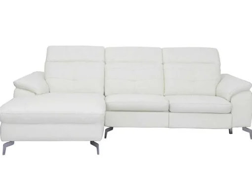 Relax Hoekbank Elektrisch Van Buffelleer Lismore - Wit - Hoek Links