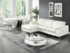 Relax Hoekbank Elektrisch Van Buffelleer Lismore - Wit - Hoek Links