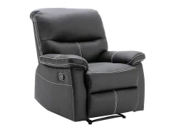 Relaxfauteuil Canby - Kunstleer - Zwart