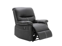 Relaxfauteuil Canby - Kunstleer - Zwart