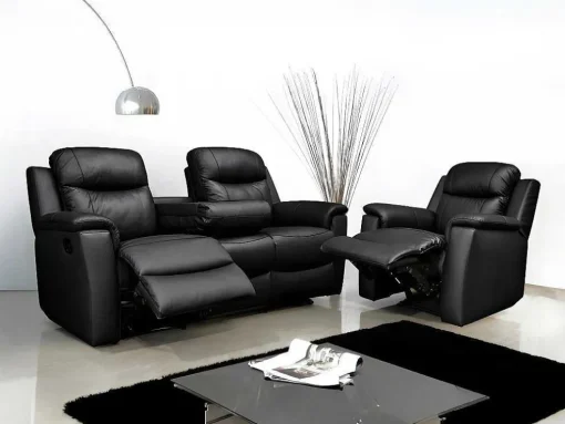Relaxfauteuil Evasion Van Leer - Zwart