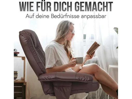 Relaxfauteuil H56 Met Kruk, Bordeaux